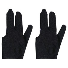 KOVIRA 撞球館大容量 雙手通用 撞球手套, 黑色, 2個