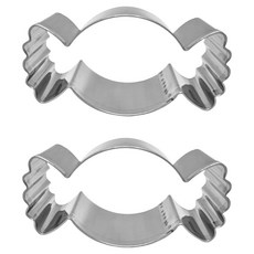 手工糖果形狀餅乾模具 92mm x 78mm x 35mm, 2個, 單一顏色