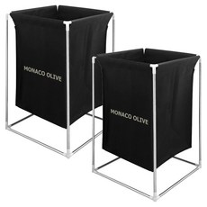 MONACO OLIVE WASHBOX 洗衣籃 2入, 黑色