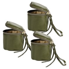 MONACO OLIVE Day Cube 口袋迷你皮革小包 3入