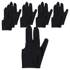 KOVIRA 撞球館大容量 雙手通用 撞球手套, 黑色, 10個