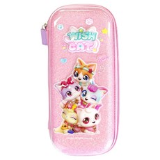 Wishcat 透明浮雕筆袋 鉛筆收納包, 1個, 隨機出貨