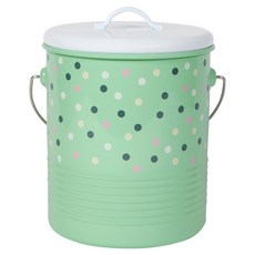NOW 提式廚餘桶, 1個, 圓點綠