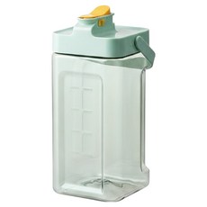 食品級材質移動式大容量水龍頭涼水壺, 1個, 淺綠色, 3.5L