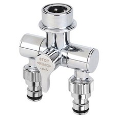 YNET 浴室用智能一鍵式閥門Pro雙接頭, 銀色