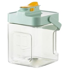 食品級材質移動式大容量水龍頭涼水壺, 1個, 淺綠色, 2.3L