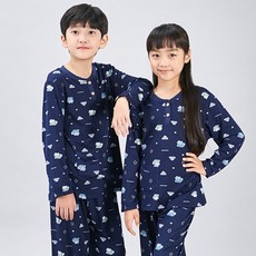 Kids Line 兒童雪花蜜桃絨刷毛睡衣上下套裝