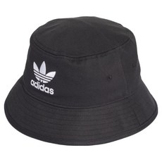 adidas 愛迪達 Adicolor 三葉草漁夫帽 AJ8995, 黑色 + 白色, 1個