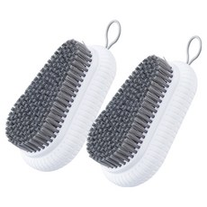 樂居家 水滴造型洗衣刷, 2個, 白色