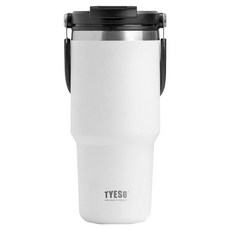 TYESO 泰碩 304不鏽鋼保溫隨行杯, 白色, 750ml, 1個
