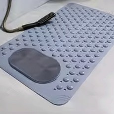 리얼피키 욕실 샤워 매트, 다크그레이, 1개