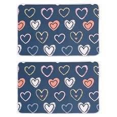 可機洗防水透氣保潔墊2入組 雙面可用, 幸福依戀