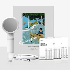 Aer Water Solution Quattro 蓮蓬頭禮盒, 1套, 白色