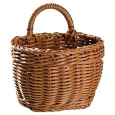 마켓피오 홈 다용도 벽걸이 모조 라탄 바구니, 타입4, 1개