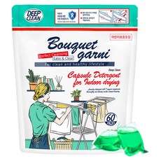 BOUQUET GARNI 深層清潔室內乾燥超濃縮膠囊洗衣精, 1個, 60入