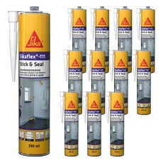 Sika 西卡 SikaFlex 111 Stick&Seal 多功能高彈性接著密封膠, 12個