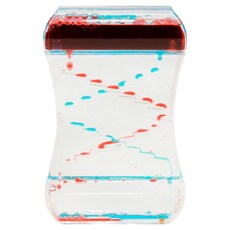 설렘하우스 사각 오일타이머 오일멍 물멍 스트레스해소 인테리어소품 오일모래시계, 레드 + 블루