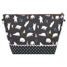 uma hana 小北極熊印花防水包/大化妝包