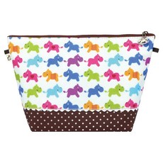 uma hana 彩色小馬印花防水包/大化妝包