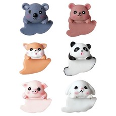 Morningscent Oreugo 動物公仔 混合顏色 3.5 x 9 cm 6件組, 1套