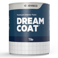 제비스코 드림코트 유광 타일 페인트, 도브 그레이, 1개, 0.9L