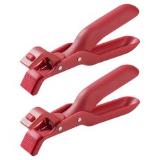 DIBOTE 迪伯特 防滑隔熱矽膠夾 W3305-R, 紅色, 2個