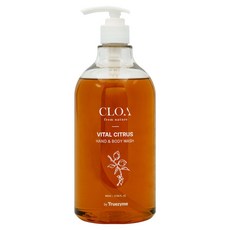 클로아 바이탈 핸드 & 바디워시 시트러스, 1개, 800ml
