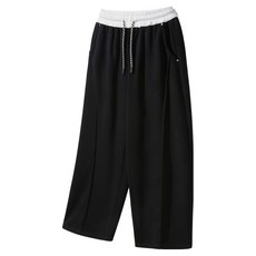 앨빈클로 남녀공용 스트링 포인트 밴딩 컬러 스웨트 팬츠 DLX2942