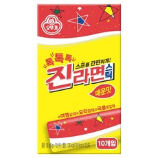오뚜기 톡톡톡 진라면 스틱 매운맛 10p, 50g, 1개