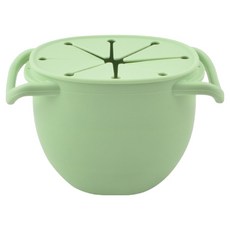 allnow 矽膠手柄可調節大小零食杯 (附掛繩), 綠色, 1個