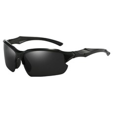 솔르 아웃도어 낚시 자전거 스포츠 사이클 선글라스, 블랙, 1개