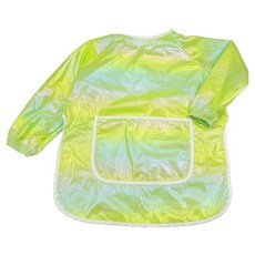 BEBE CHOUETTE 韓國製造兒童防水美術畫畫衣圍裙, 雷射綠色