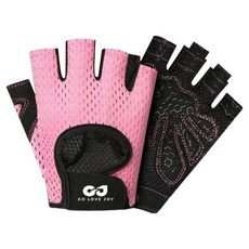 GOLOV.EJOy Celliving 健行健身防滑中量級運動手套 雙手佩戴套組, 1套, 粉紅色