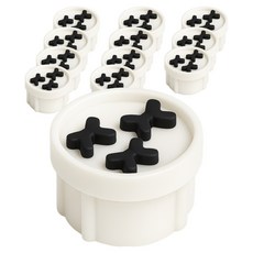 주식회사아텍스 리본 실리콘 콘센트 안전커버, 블랙, 12개