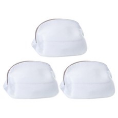 PDS Living 多用途立體雙層網眼保護洗衣袋 1個 42 x 24 cm, 白色棕邊, 3個