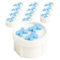 ARTEX CORP 蝴蝶結矽膠插座安全蓋, 12個, 嬰兒藍