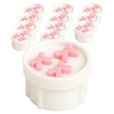 ARTEX CORP 蝴蝶結矽膠插座安全蓋, 12個, 嬰兒粉