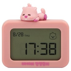 로이체 베이비 잔망루피 피규어 미니 탁상시계 키링 ICNS-DCL-D-BLP, 핑크