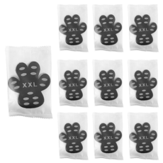 毛皇上 狗狗隱形足貼 4入, 黑色, 10套