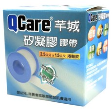 QCare 矽凝膠膠帶 捲軸款 透明色, 1個, 1個裝