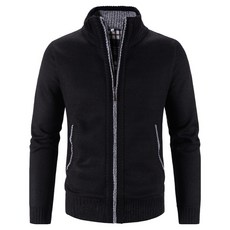 Elsso 男士針織長袖拉鍊開襟衫