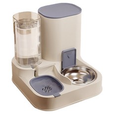 Kyhome 寵物自動餵食器/飲水餵食一體機/貓狗喝水器, 藍色, 1個, 1.3L