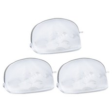 PDS Living 多用途立體雙層網眼保護洗衣袋 1個 42 x 24 cm, 白色灰邊, 3個