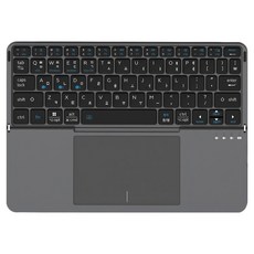 아이노트 터치패드 접이식 휴대용 블루투스 키보드, 블랙, X-Folding XK808B, 제조사축