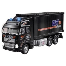 lkhkorea 成人用興趣用塑膠模型卡車 合金中型貨車 黑色, 1個