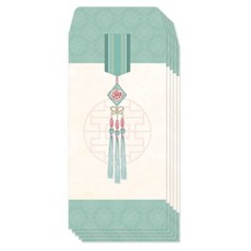 모노라이크 전통 현금 봉투, 노리개3, 5개