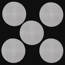 Knitt DIY 圓形塑膠網片 237mm, 白色, 5個