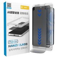 하이온 P핸지 글라스 사생활보호 지문방지 강화유리 필름 지그 세트, 1세트