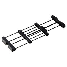 HEIAN SHINDO 平安伸銅 層架款 黑桿全功能伸縮縫隙置物架 窄款 SMR-14B max 43cm/2kg, 黑色