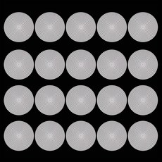 Knitt DIY 圓形塑膠網片 115mm, 白色, 20個